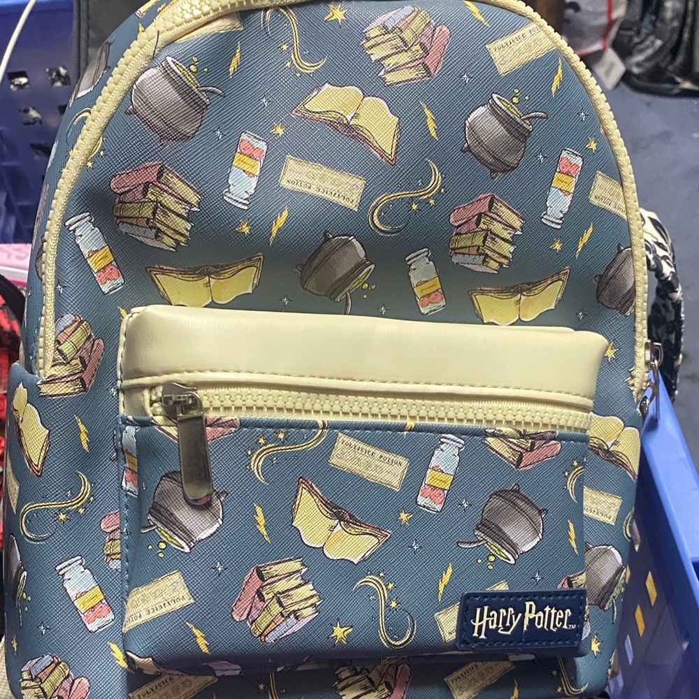 Harry Potter BioWorld Backpack, Slate Blue & Cream